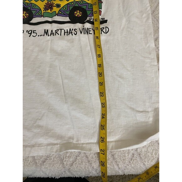 Vintage Martha Vineyards 95 Single Stitch USA Made Heavyweight Cotton Size L - Picture 15 of 16